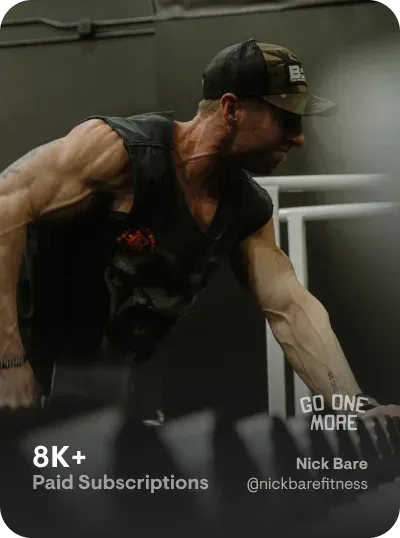 Nick Bare — 8K+ paid subscriptions